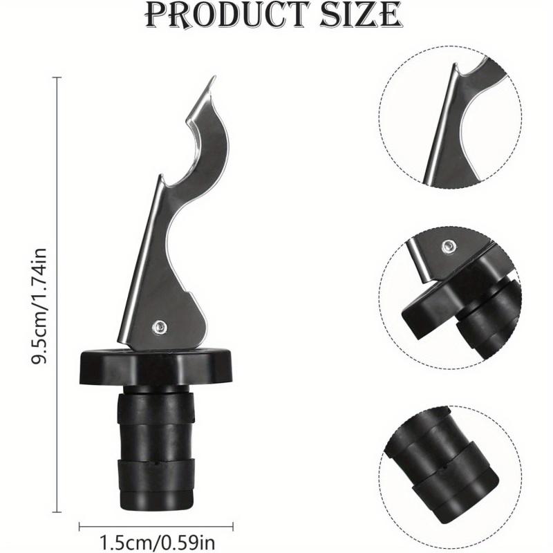 4Pcs Silicone Wine Stoppers Manual Press Vacuum Wine Bottle Caps Airtight Leak-Proof Sealer Plug For Wine Bottles