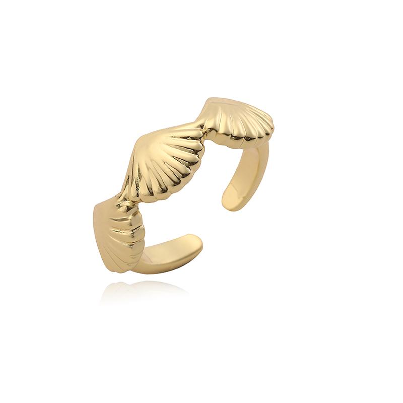 

Hecheng, Ocean Series Golden Plated CZ Stone Shell Starfish Ring Earrings Necklace Zircon Set