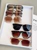 6Pc Fashion Mixed Frame Glasses, Classic Fashion Trendy Decorative Glasses with Gradient Lenses, Suitable for Holiday Gifts