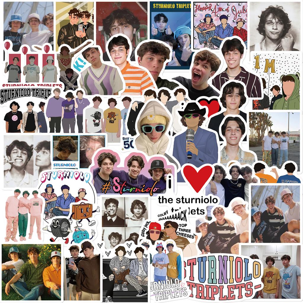 50 Sturniolo Character Stickers Decorate Notebook Suitcase DIY Waterproof Stickers