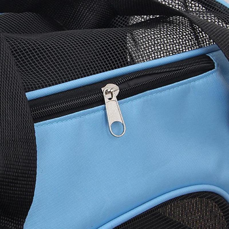 Trasportino Portatile Pieghevole per Cani e Gatti a 4 Colori con Rete Traspirante Gabbia da Viaggio Borsa Tote a Tracolla