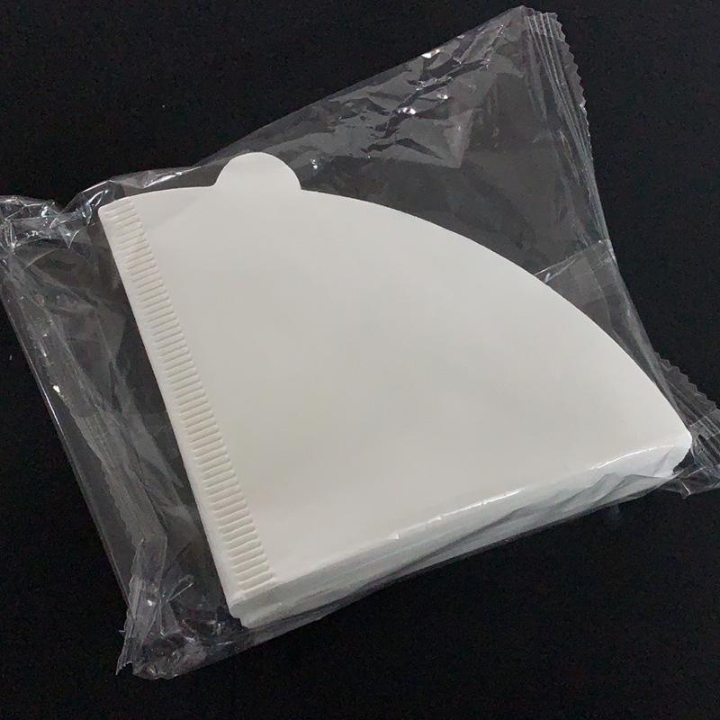 

Makers Accessories Wood Pulp Cone Filter Pour Over Natural Drip Coffee Paper Filters белый