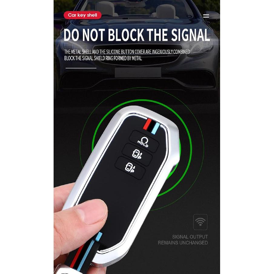 SANRILY Luminous 7 Button Key Fob Cover Fit for Kia EV6 GT K5 Sorento 2023 2022 Carnival Seven MQ4 Sportage NIRO Key Keyless Full Protection Key Case