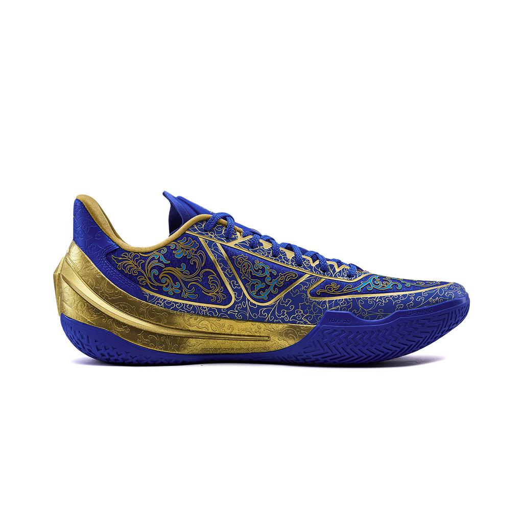 Li Ning Blade 5 V2 Dempende, Antislip, Ademende Lage Basketbalschoenen voor Heren, Blauw ABAV061-3