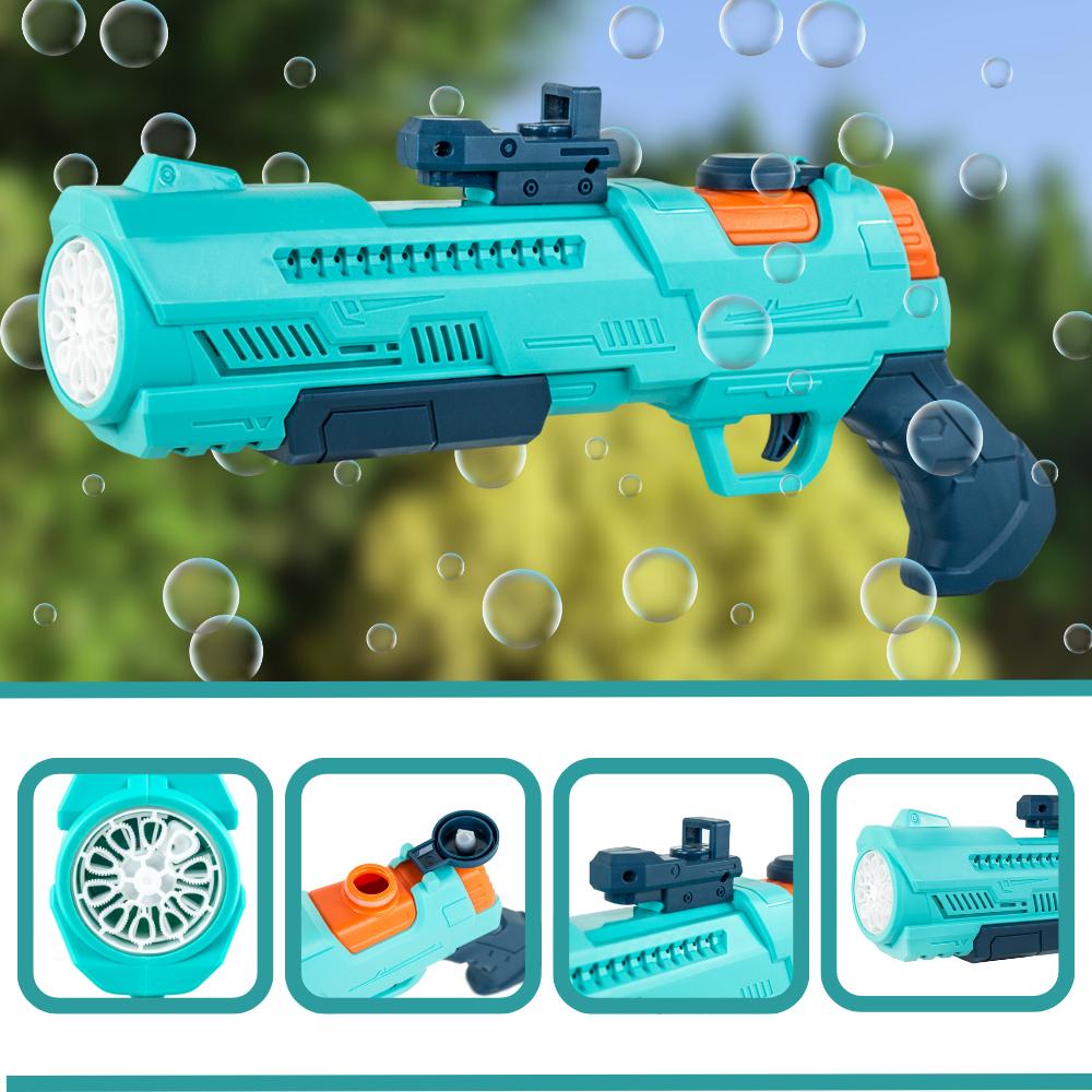 Automatic bubble gun machine set 2 x liquid