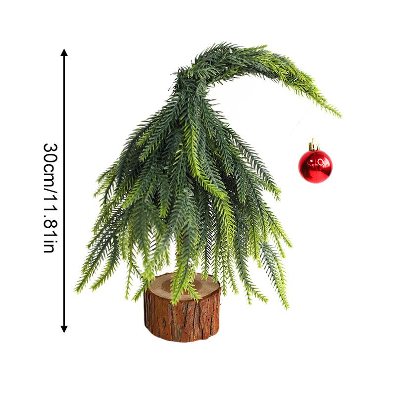 

30/60см Наклоненная Новогодняя Елка Мебель Декор Гостиной Белка Пучок Шишка Новогодний Шар Настольное Украшение Новогодний Декор as picture show