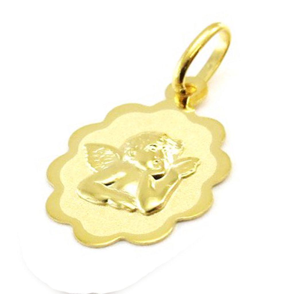 Les Trésors De Lily [J0410] - 'Little Angel' Pendant (Gold - 9 Carats) - 22X13 MM