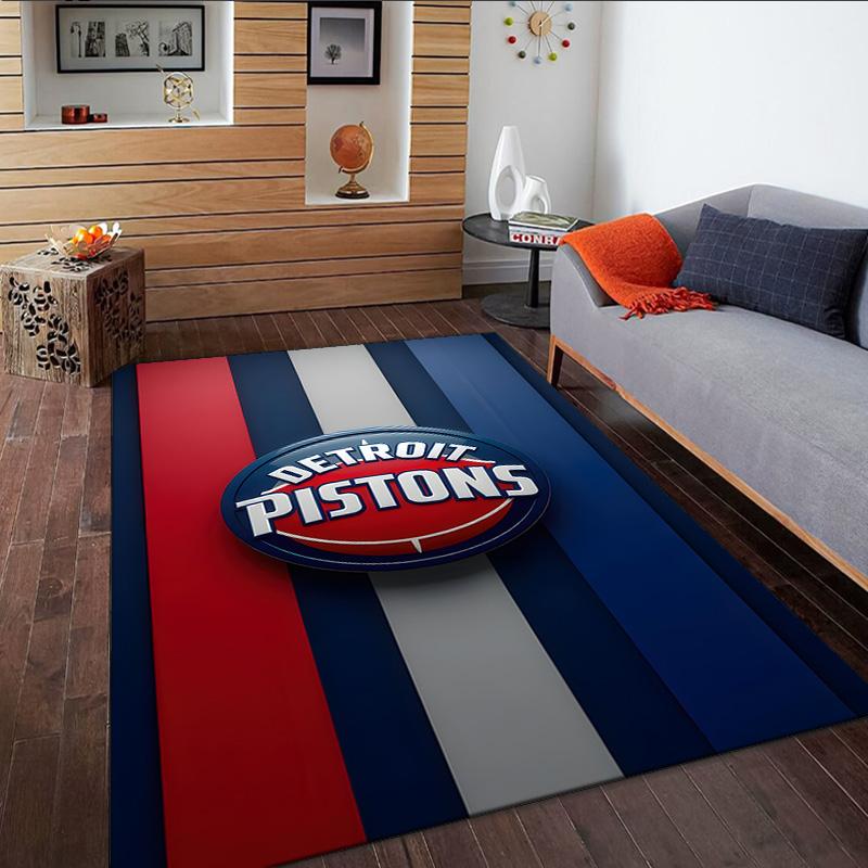 Detroit Basketball Art Carpet, Kitchen Rugs, Yoga Mat, Non-Slip Mats, Rug for Bathroom, Living Room Bedroom, Camping Rugs Christmas Gift