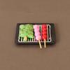 Simulation BBQ Fake Food Kitchen Toy Meat Model Skewers For Children's Food Barbecue Vegetable Meat Miniature For Doll House Toy
