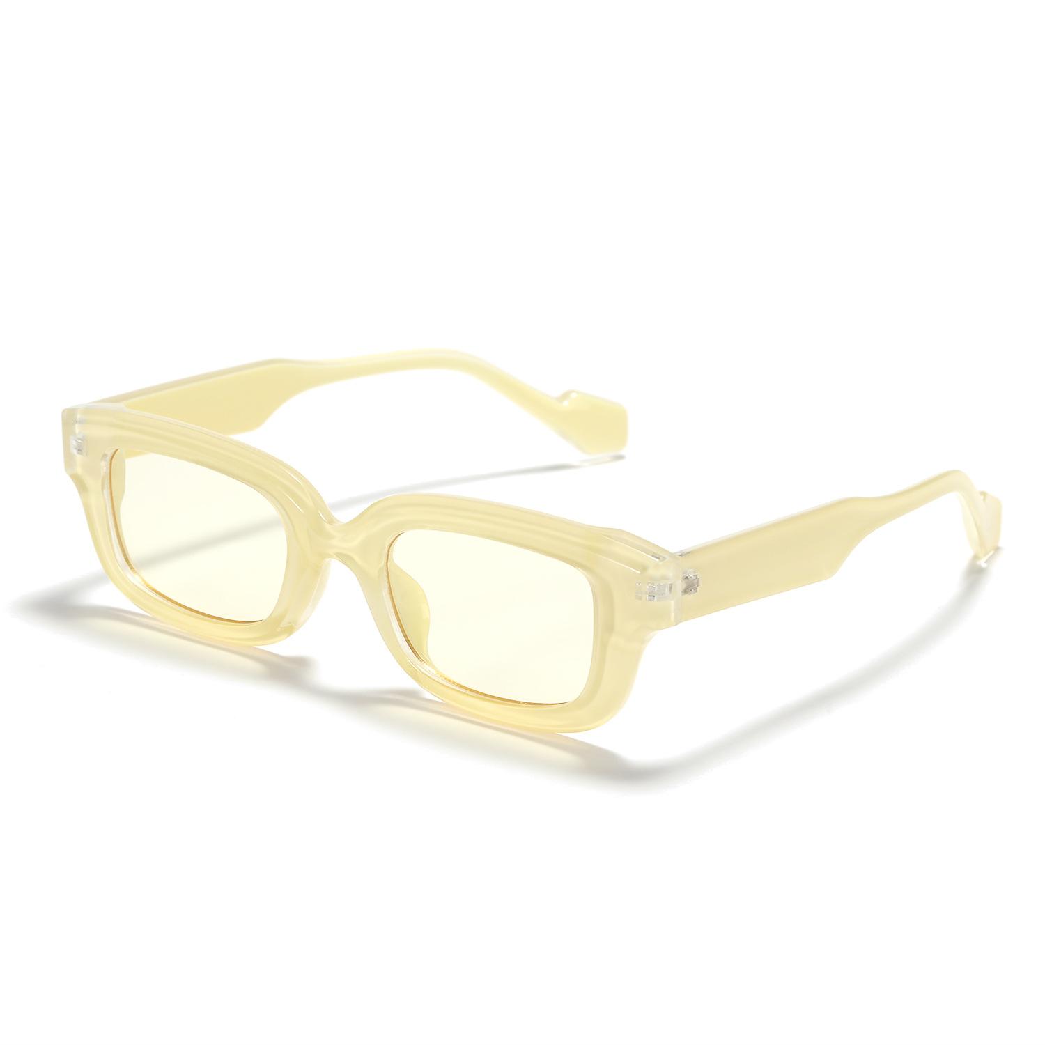 

Очки 95151 Прозрачные цветные прямоугольные солнцезащитные очки мужские кошачий глаз фиолетовые солнцезащитные очки женские Ins