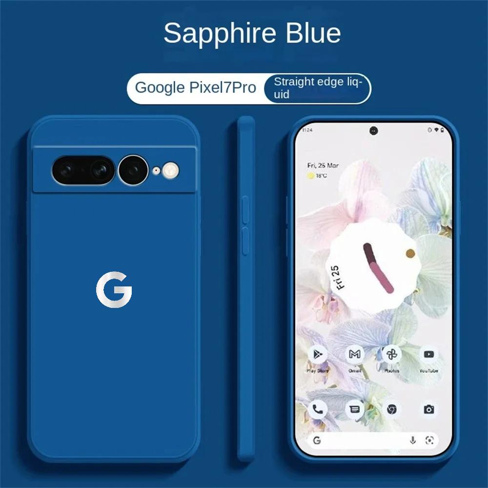 Ultra Slim Liquid Silicone Phone Case for Google Pixel 10 9 Pro XL 8 7 6 A Pro Wireless Charging Shockproof Protector Back Cover