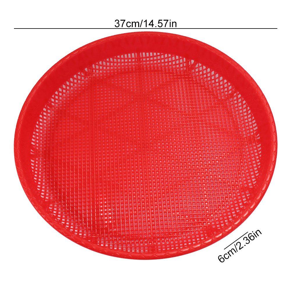 Cesto Portafutta in Plastica Rosso Vassoio Contenitore Cibo Pratico Cesto Scolapasta Casa