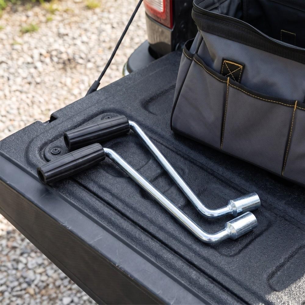 2PCS 19mm Socket Camper Crank Handle 220mm Length RV Stabilizer Crank For Trailer Jack