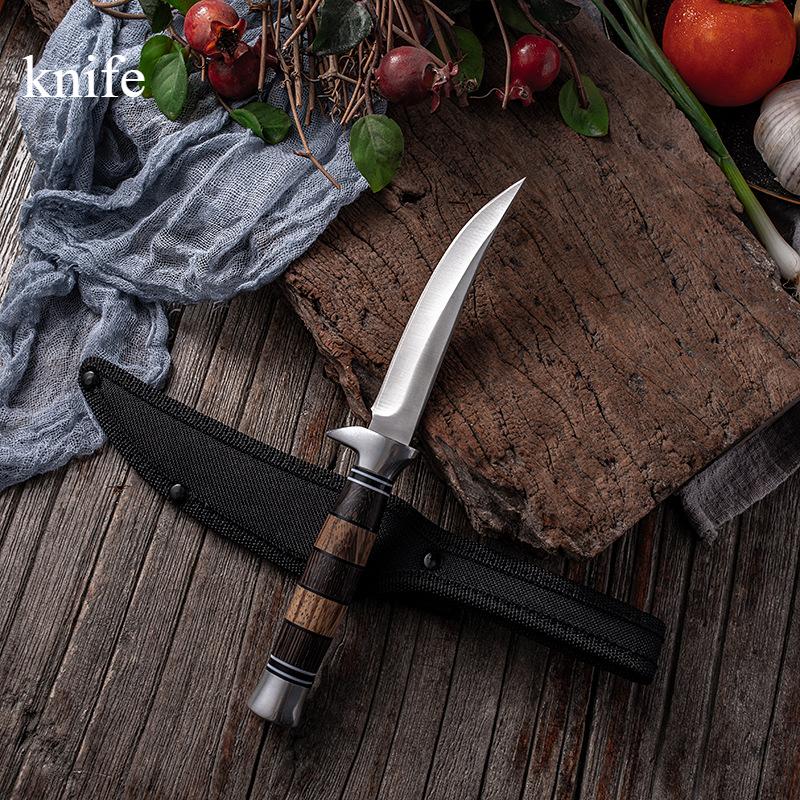Sharp Fish Knife Steak Knife Table Knife Stainless Steel Boning Knife Barbecue Leg of Lamb Knife Meat Dividing Kitchen Fruit Knife
