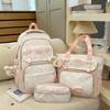 Schoolbag Set Cute Cartoon Backpack Female Spine Guard Lightweight Elementary School Bag Water-proof Large Capacity Children's Backpack