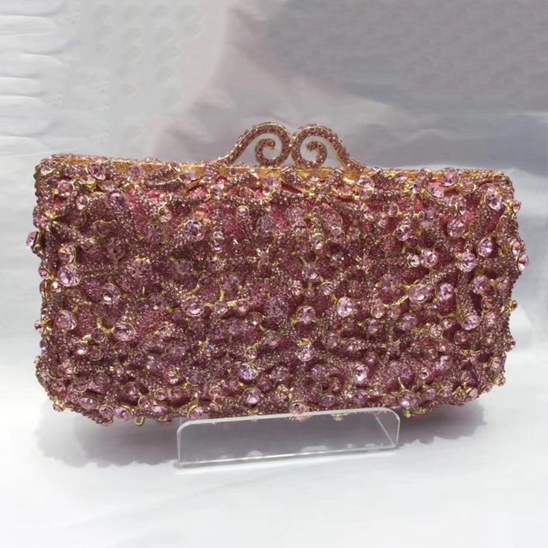 Women AB Diamond Snow Evening Clutch Bag Silver Wedding Bridesmaid Chain Handbags Small Crystal Purses