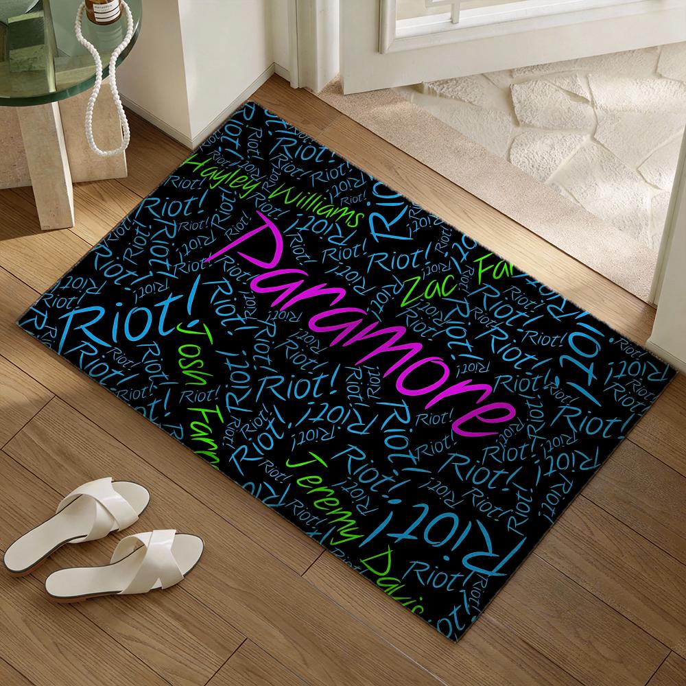 Popular Pop Rock Band P-Paramores Floor Mat Soft Flannel Non-Slip Door Mat - Thickened Rug for Living Room Home Decor