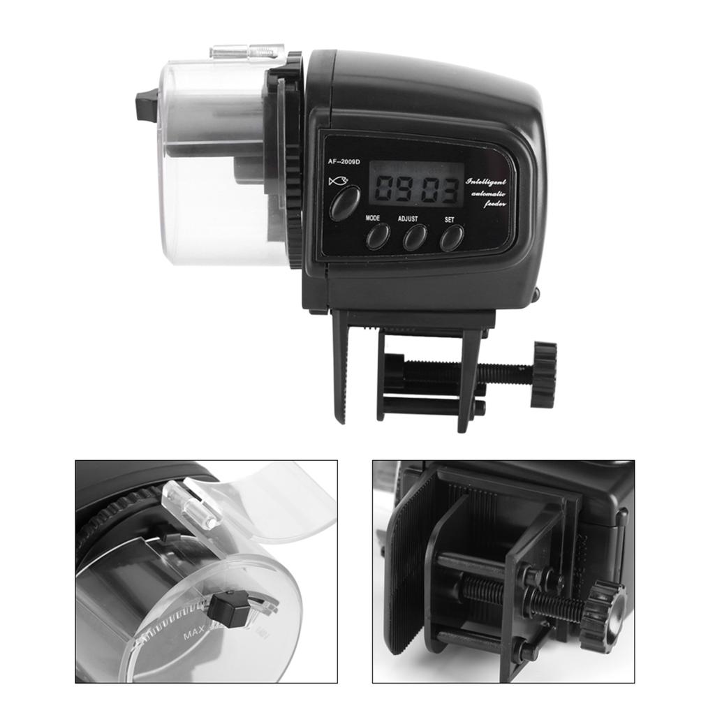 Digitaler LCD Elektronischer Fischfutterautomat Spender Timer Automatische Aquarium Tank Futter Fütterungsmaschine