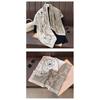 Korean Fashion Vintage Elegant Camellia Printed Square Scarf For Women