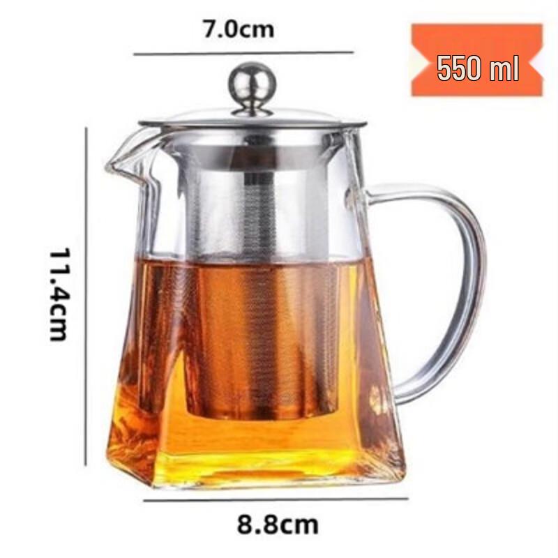 Shangqi Glass Square Tea Dispenser Set
