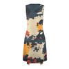 Women Casual Sleeveless Summer Dresses  Spring Crewneck Patchwork Boho Floral Ruffle Cocktail Party Midi Dress
