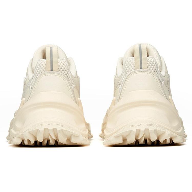 New Anta Hot Cushioning Slip Resistant Low Top Chunky Sneakers Women's Light Beige White 922048880-6