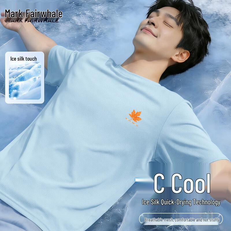 Mark Fairwhale Men s Quick-Dry Cool-Touch Sports T-Shirt L
