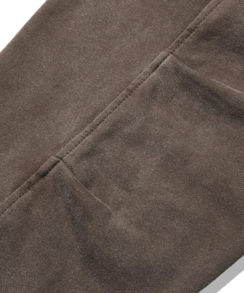 Trillion Vintage Studded Pigment 2-Way Zip-Up Hoodie_Brown