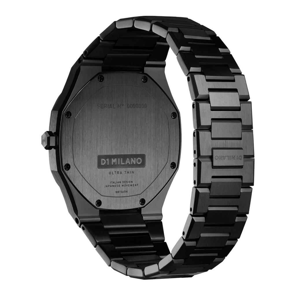 Authorized Distributor D1 Milano Watch UTBJ31 Ultra Thin Black DLC 40mm Stainless Steel Strap [D1 MILANO] Men's [ULTRA THIN]