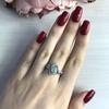 Silver Ring with Natural Emerald 0.737ct (1990469)