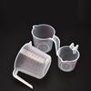 3 stücke Backflüssigkeit Messbecher PVC Skala Tasse Kunststoff Messvolumen Becher Küche Backen Werkzeuge 250/500/1000ml