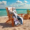 1Pc Detective Agency'S Dynamic Duo Beach Towel, Quick Dry, Multi-Use for Beach Pool Gym Yoga Home Travel, Christmas, Halloween, Xmas Gift S929503