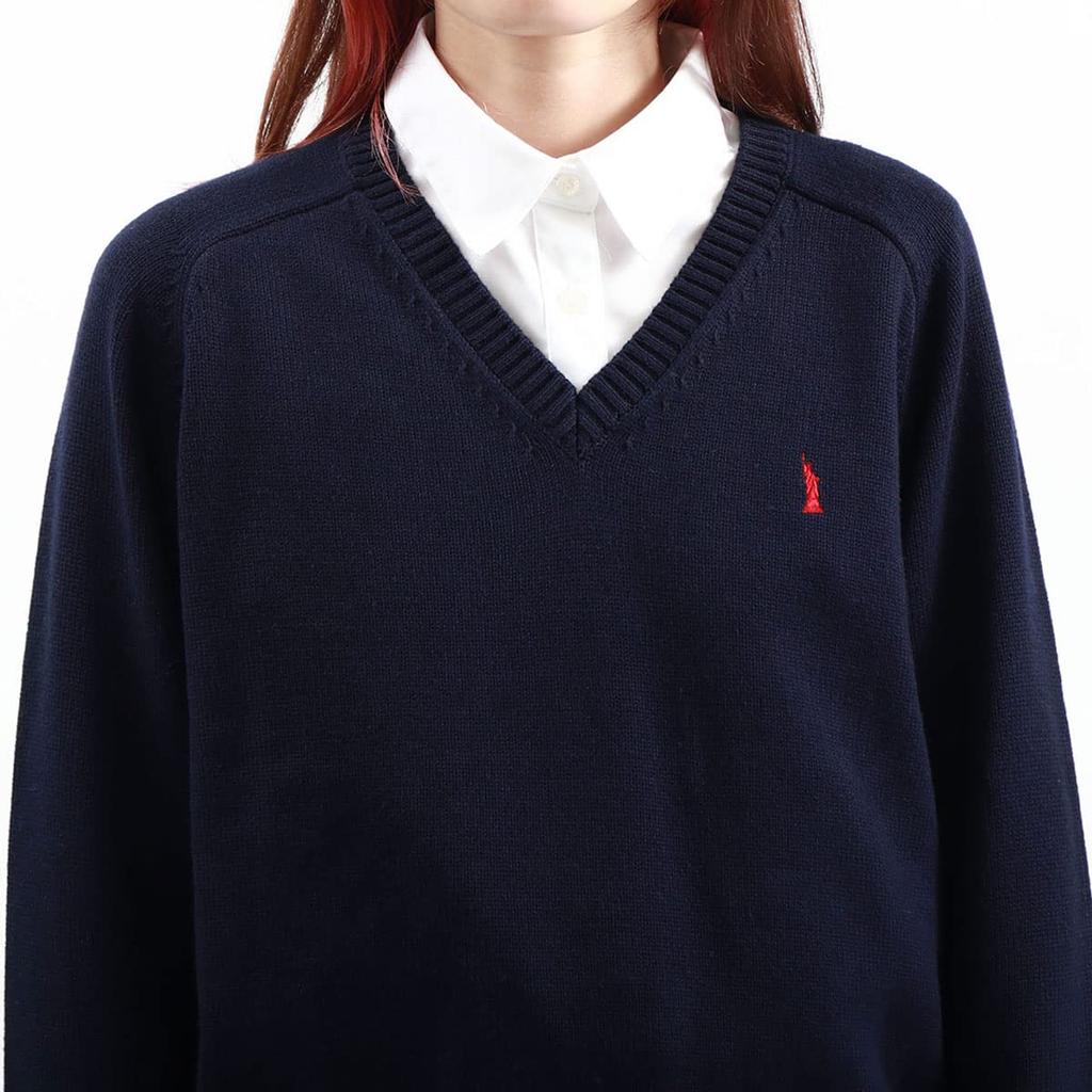 EASTBOY 2nd Cotton Blend Pullover 1226000 Navy Medium Women's