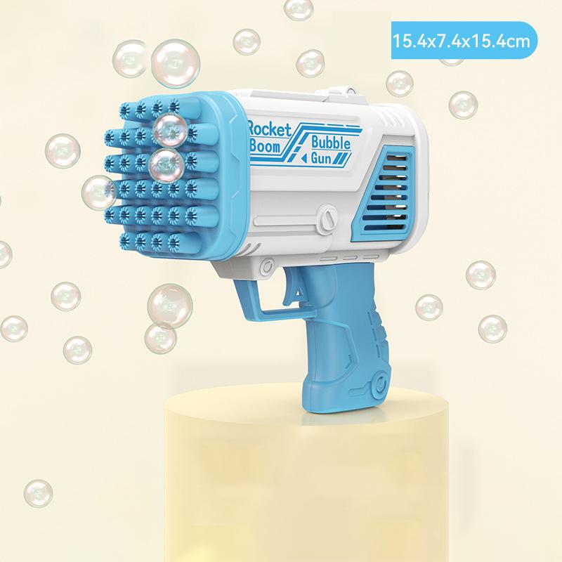 Popular Electric Bubble Gun For Children's Toys 32 Hole Bubble Machine Electric Bubble Gun Without Battery Bubble Water