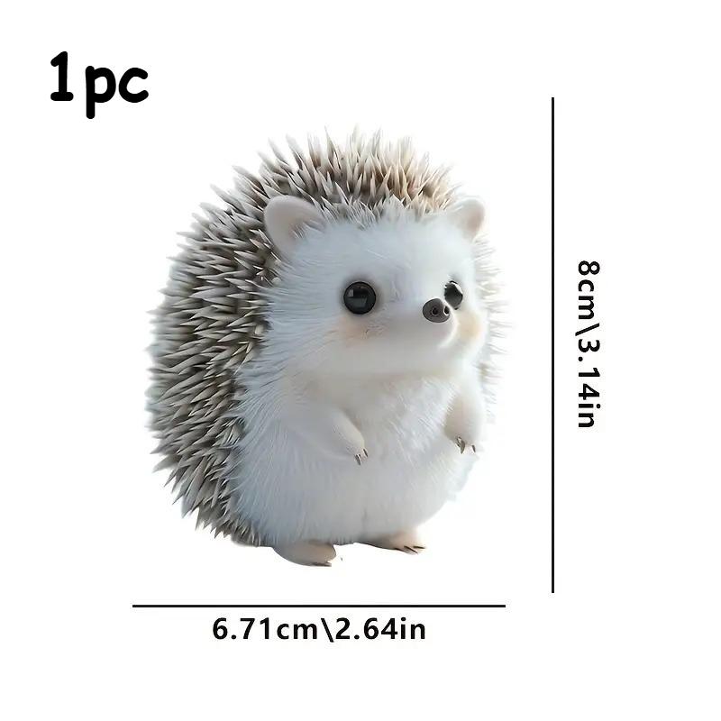

5pcs/1pc 2D Hedgehog Keychain | Expressive Eyes and Fluffy Ears, For and Vehicle Decor, Acrylic, Ideal Gift for Animal Lovers