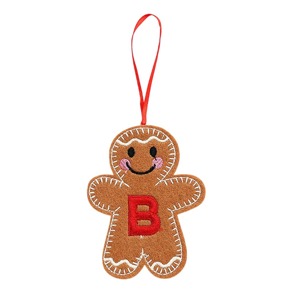 Christmas Gingerbreads Man Decorative Pendant Christmas Tree Pendant Christmas Letter Biscuits Man