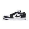 Air Jordan 1 Panda Cushioning Low Top Vintage Basketball Shoes Men's Black White 553558-132(Team1142-)
