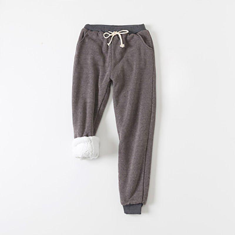 Womens Warm Sweat Pants With Ultra Soft Sherpa Lined Faux Fleece For Cold Weather
