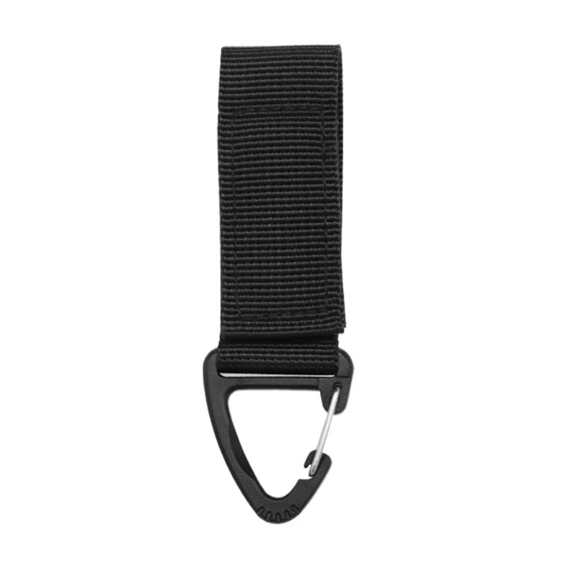 

Webbing Hangings Buckle Clip Belt Keyring Keychains Tactic Hook for Backpacking 1 чорний