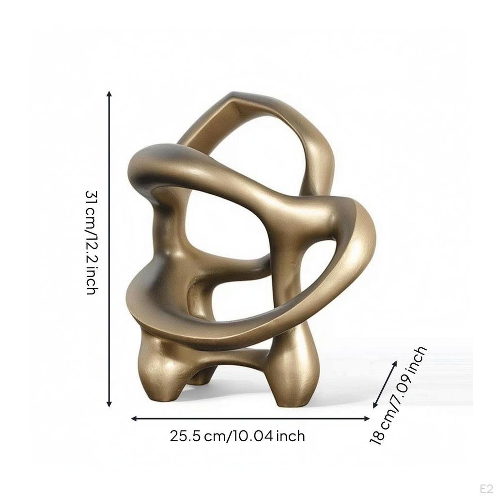 Resin Decorative Statue Geometric Abstract Art Sculpture Modern for Homeowners,