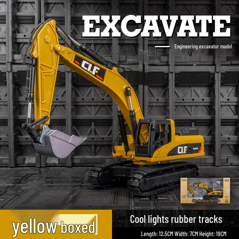 

Chelifang 6101A Модель экскаватора из сплава, игрушка с инерционным приводом и подсветкой для детей