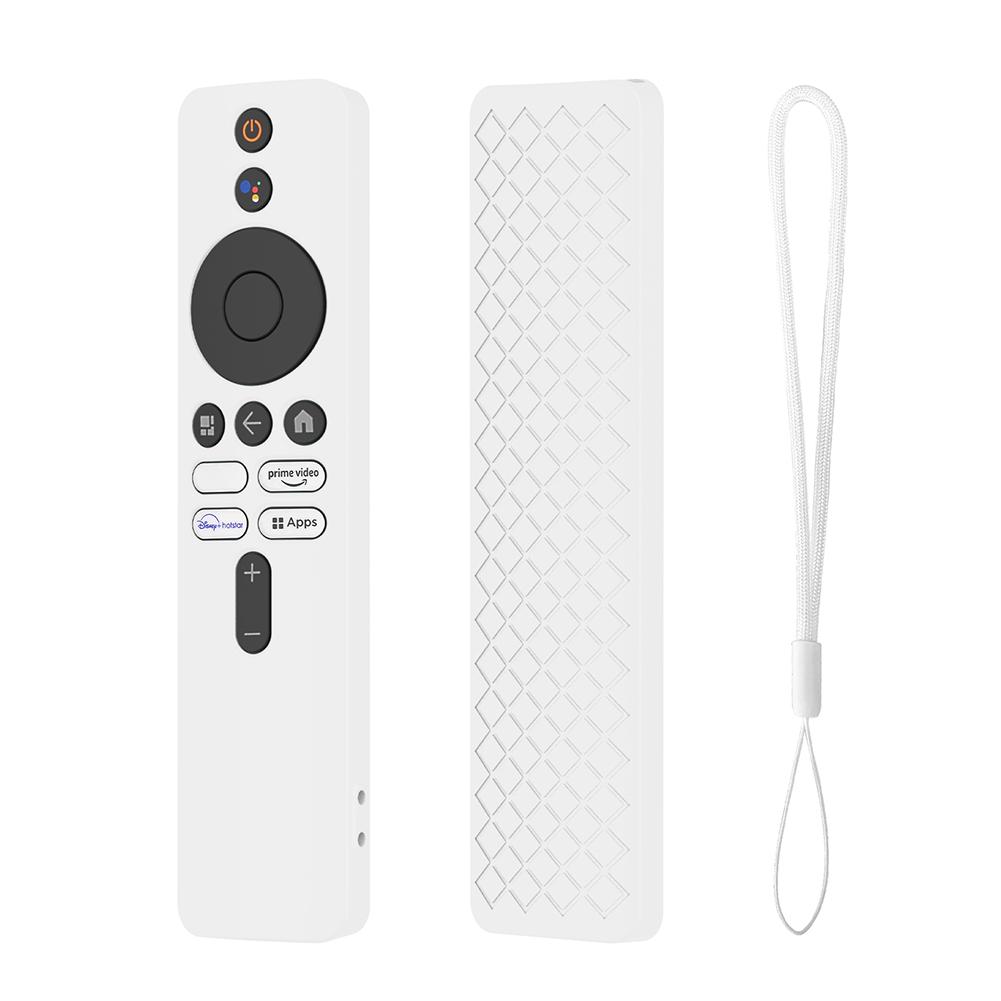 Drop-Proof Shell Silicone Remote Control Cover Protector with Lanyard Shockproof Accessories for Xiaomi 4K TV MiBoX 2nd Gen