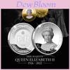 Conjunto de Moedas Comemorativas do Jubileu de Platina da Rainha Elizabeth II Coleção de Lembranças Lindamente Desenhada
