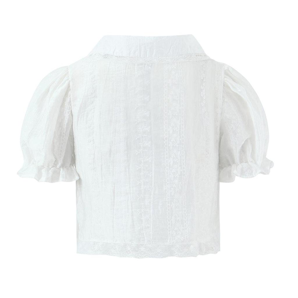 2026 Summer Fashion: European & American Casual Lace Ruffle Shirring Waist + Layered Shorts Women C27735