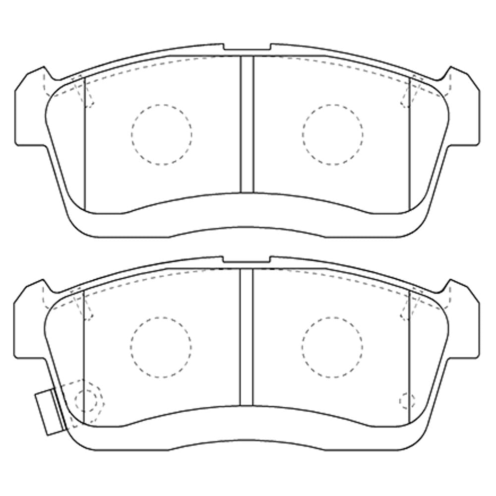 Hitachi Astemo Car Parts Disc Brake Pads F HD004Z Daihatsu Tanto