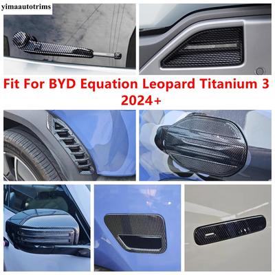Wheel Eyebrow / Fog Light Lamp / Door Bowl / Wiper / Fuel Cover Trim Accessories For BYD Equation Leopard Titanium 3 2024 2025