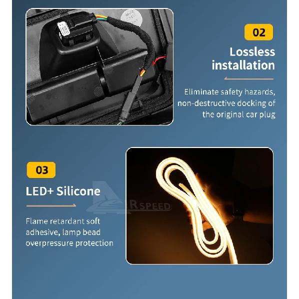 Front Trunk Light for Tesla Model Y Juniper Launch 2025 Magnetic Induction Switch LED Light Trim Car Accessories