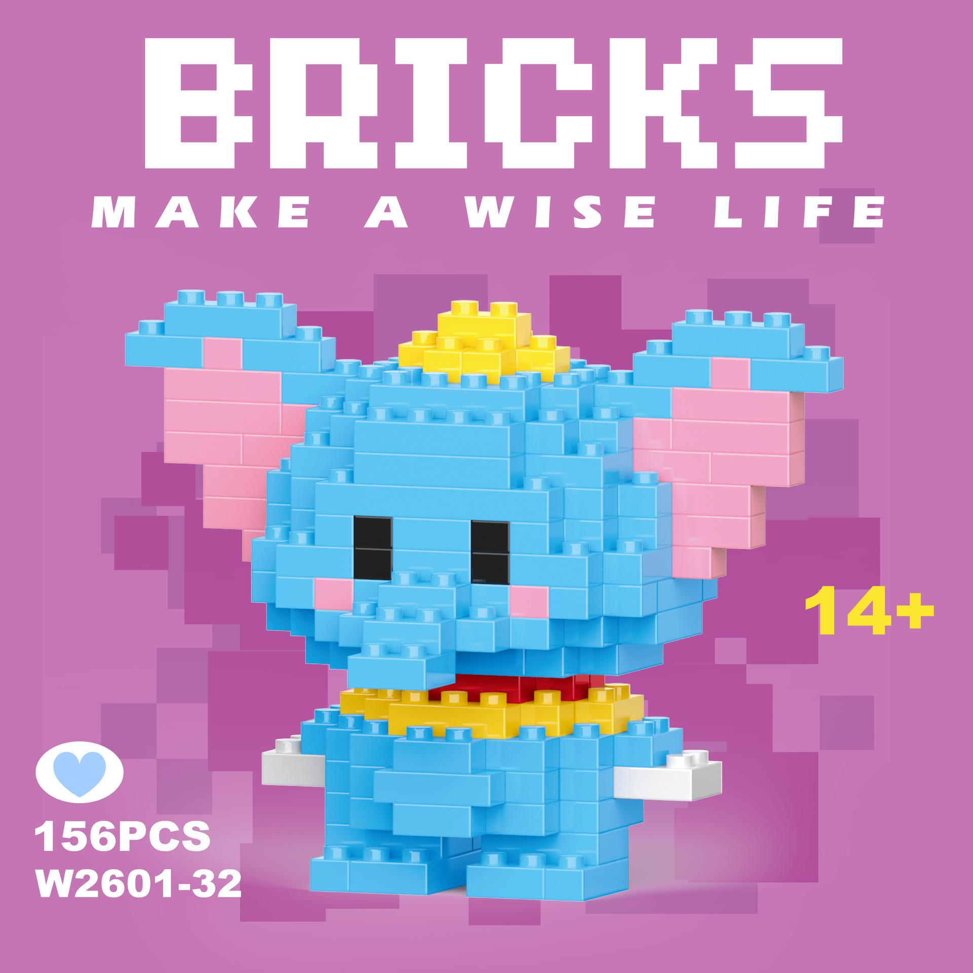 

108 style Stitch LinaBell StellaLou Construction Blocks Princess Cartoon Figrues Bricks Children s Assembly Playthings Model Present no box