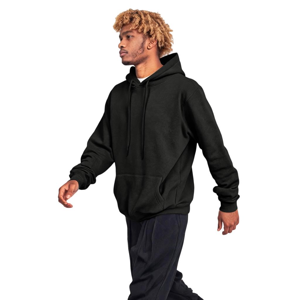 Men's Casual Hooded Hoodie with Large Front Pocket Long Sleeve Color