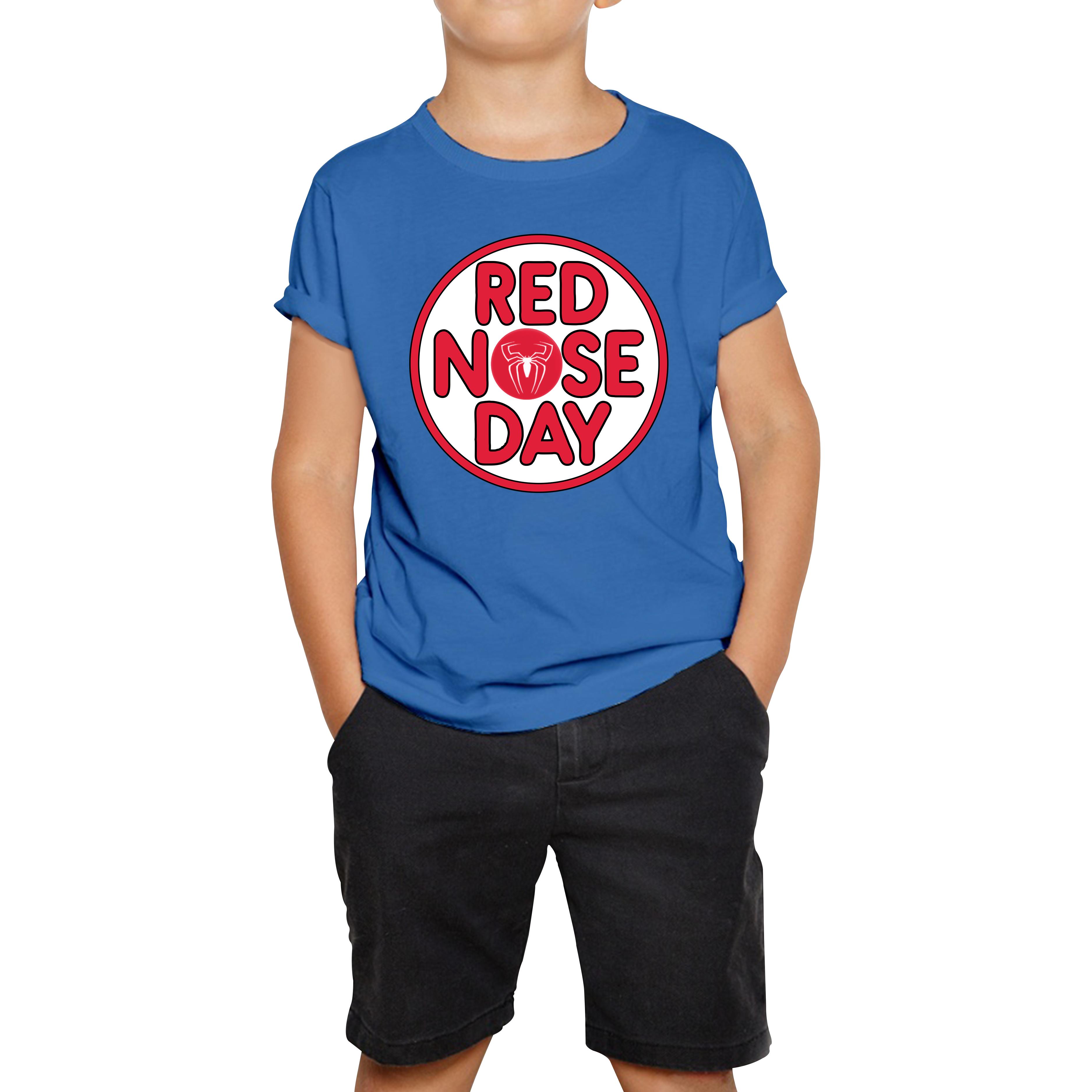 

Spider Man Red Nose Day Kids T Shirt 130